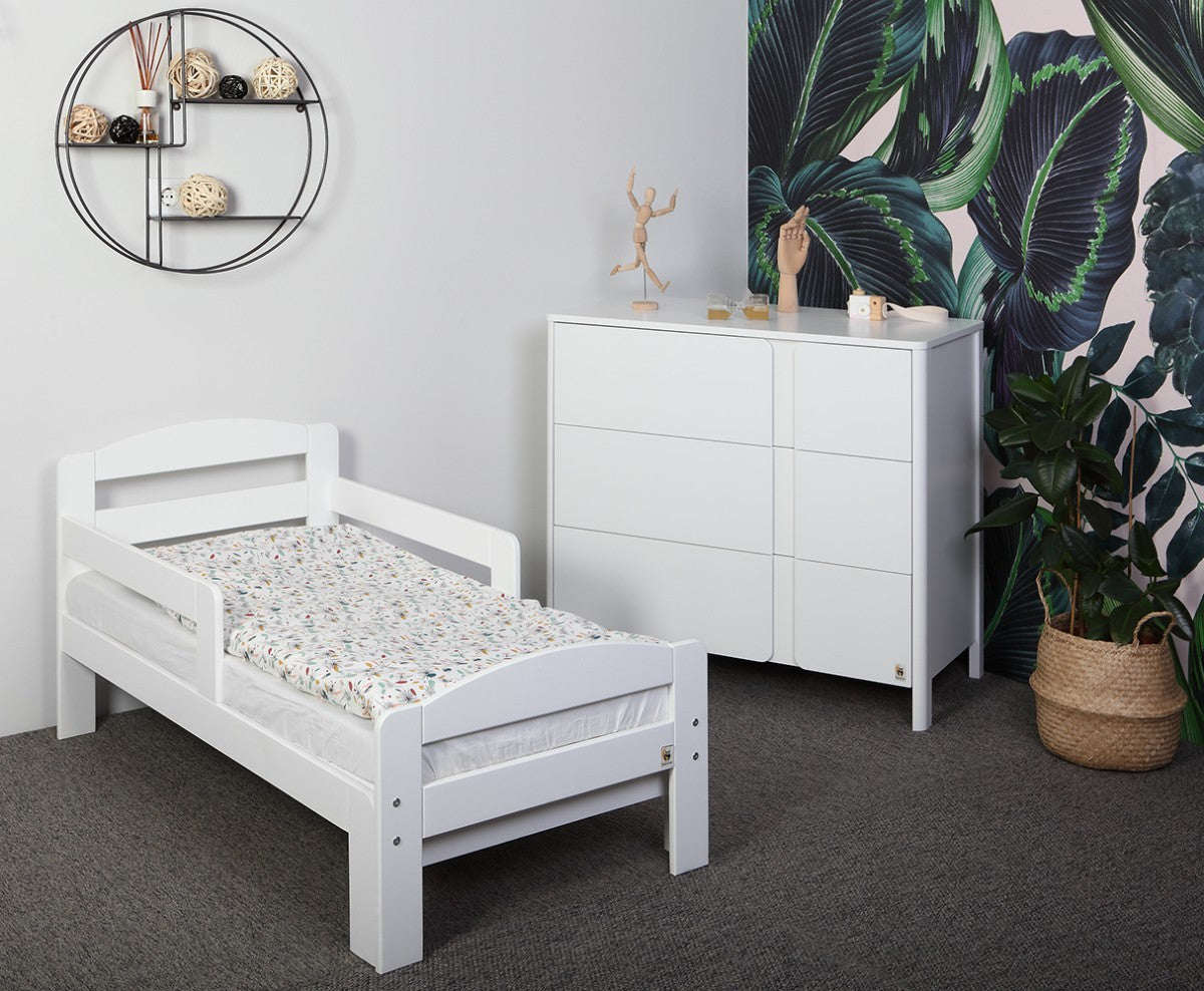 Lit évolutif pour enfant YappyGrow 140x70 vers 190x70cm blanc
