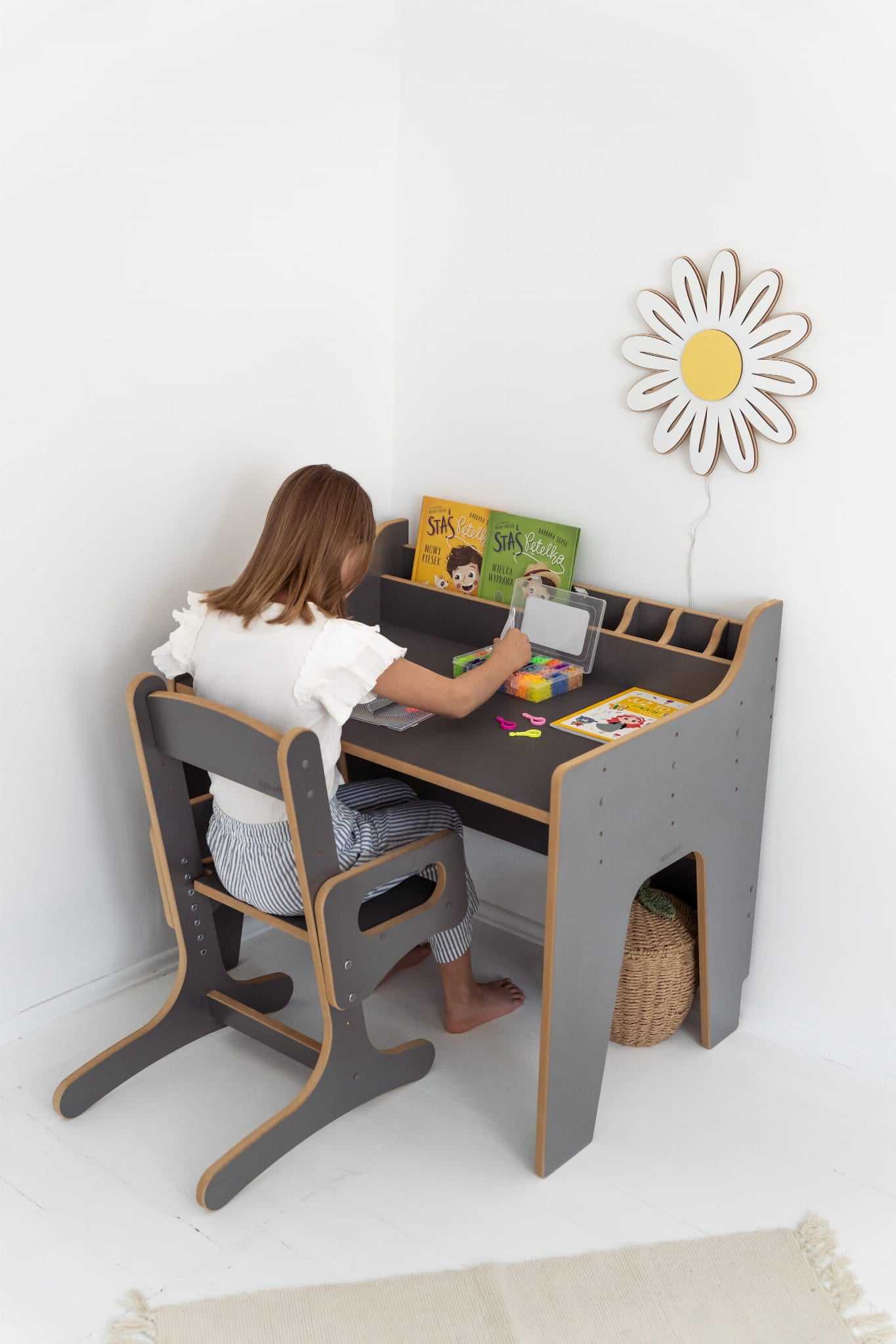 Bureau et Chaise Réglables pour Enfant