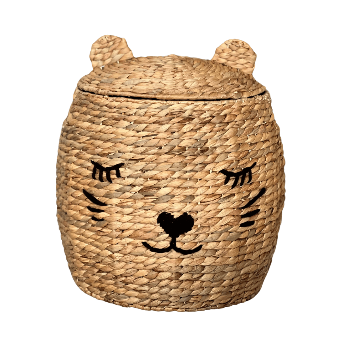 Natürlicher Korb aus Pflanzenfasern Katze - Kitty