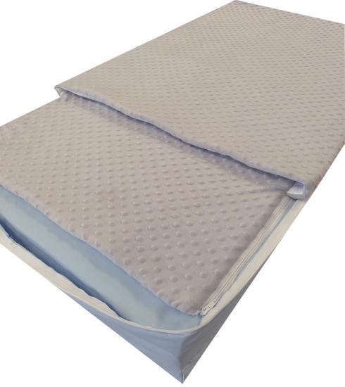 Complete folding suitcase sleeping kit 120x60x10 cm