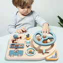 Tableau D'activités Montessori Volant Simulé Avec LED - Jouet En Bois Sensoriel Pour Enfants 1-3 Ans, Autistes - 8