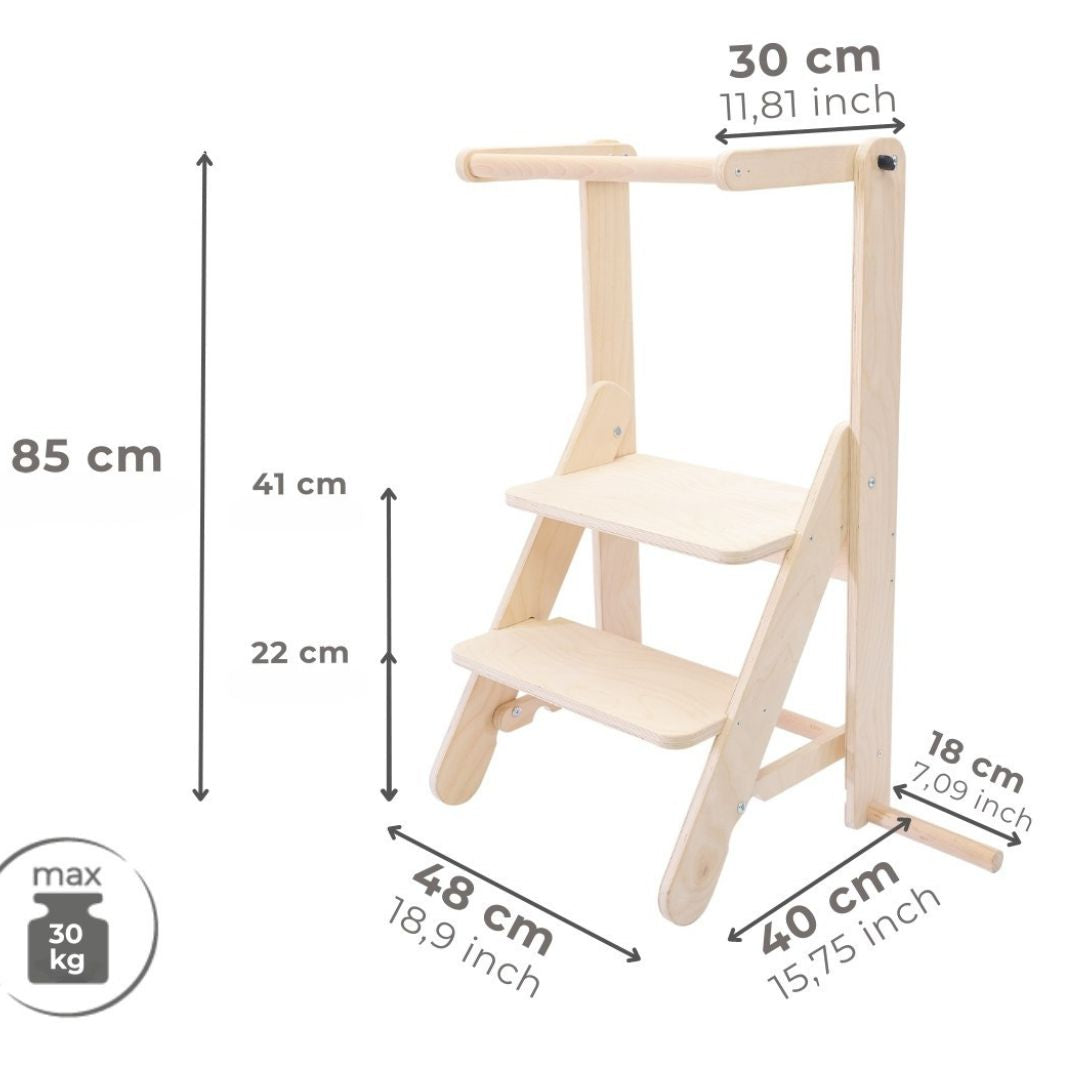 Tour d'observation Montessori pliable Sécurité Plus