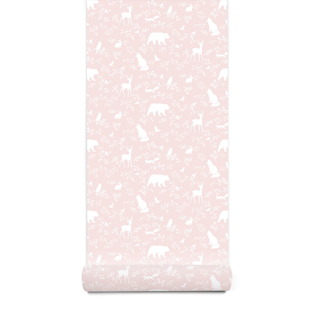 Papier peint animaux de la forêt rose Pastelowe Love - Wallpapers par Pastelowe Love