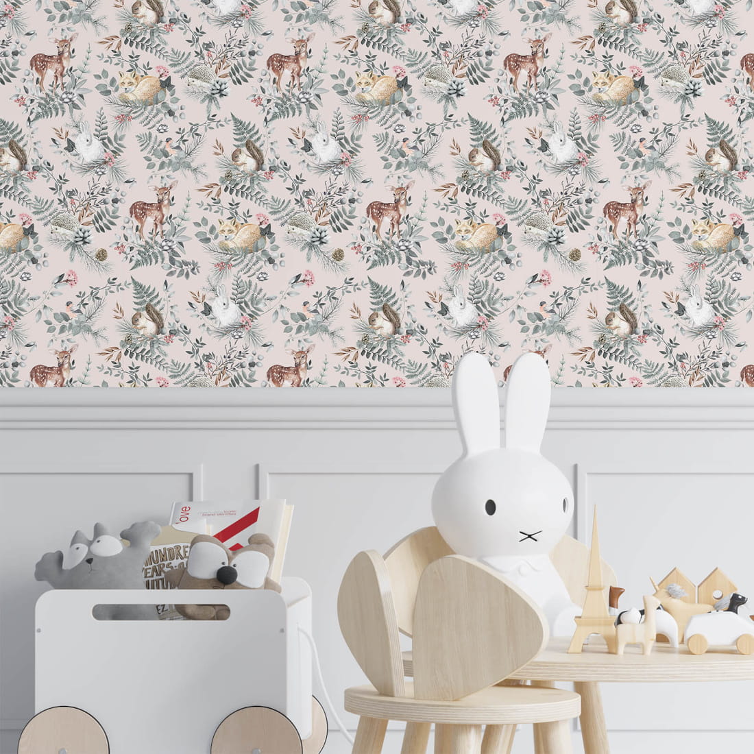 Papier peint rose des bois Pastelowe Love - Wallpapers par Pastelowe Love