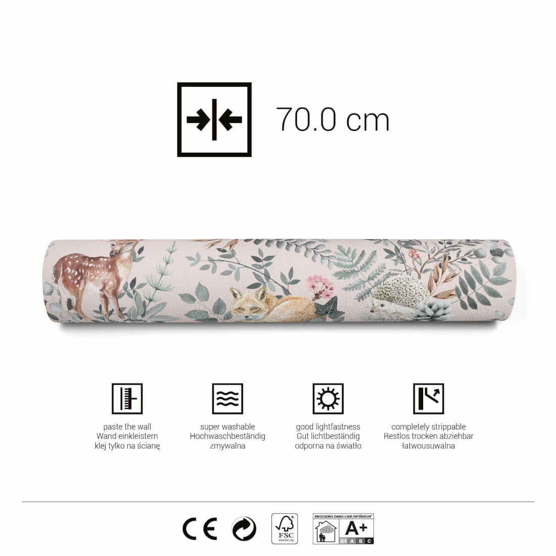 Papier peint rose des bois Pastelowe Love - Wallpapers par Pastelowe Love