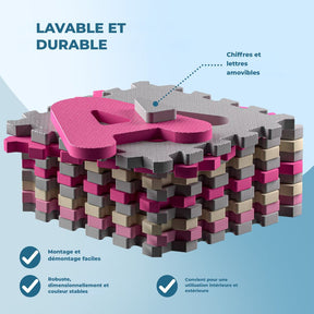 Tapis puzzle mousse 36 pièces