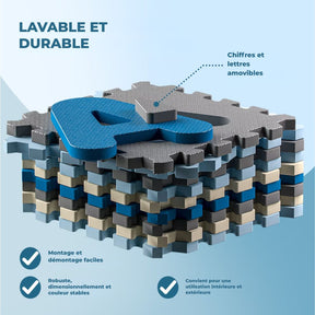 Tapis puzzle mousse 36 pièces