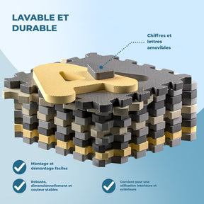 Tapis puzzle mousse 36 pièces