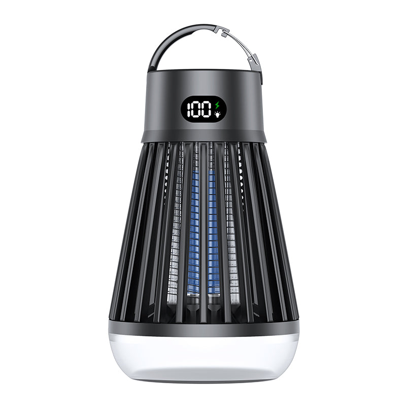 Lampe Anti-Moustiques Rechargeable 2-en-1 Piège UV & Lampe de Camping