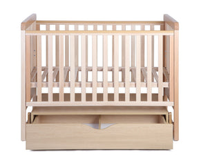 Berceau bébé 120x60cm à bascule YappyMove avec sommier réglable et tiroir