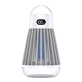 Lampe Anti-Moustiques Rechargeable 2-en-1 Piège UV & Lampe de Camping
