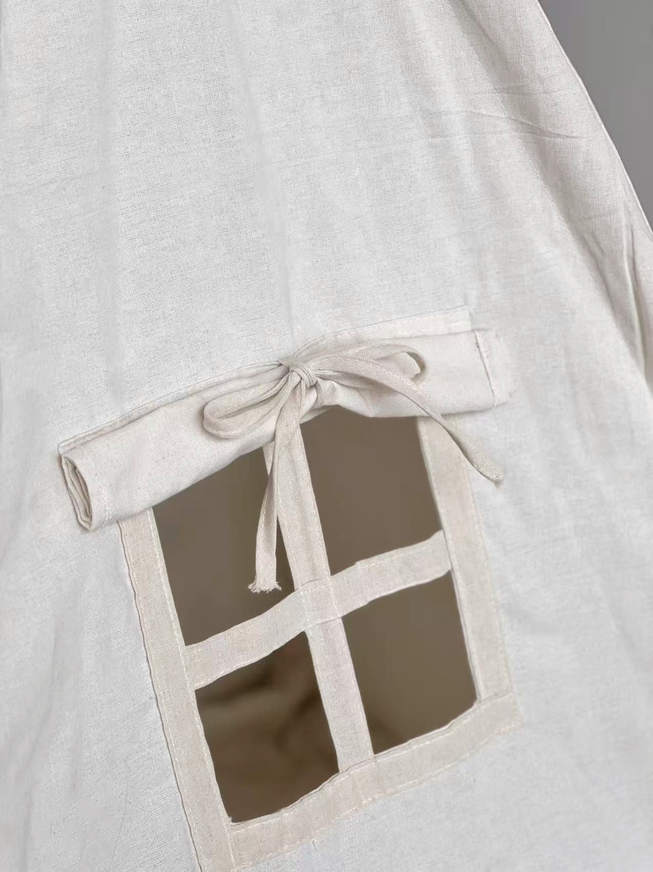 Tipi enfant avec tapis et guirlandes - Nouvelle version