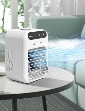 Mini Rafraîchisseur d'Air Portable avec Brumisation – Réservoir 500 ml