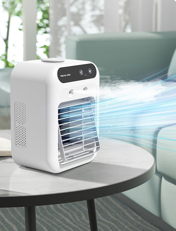 Mini Rafraîchisseur d'Air Portable avec Brumisation – Réservoir 500 ml