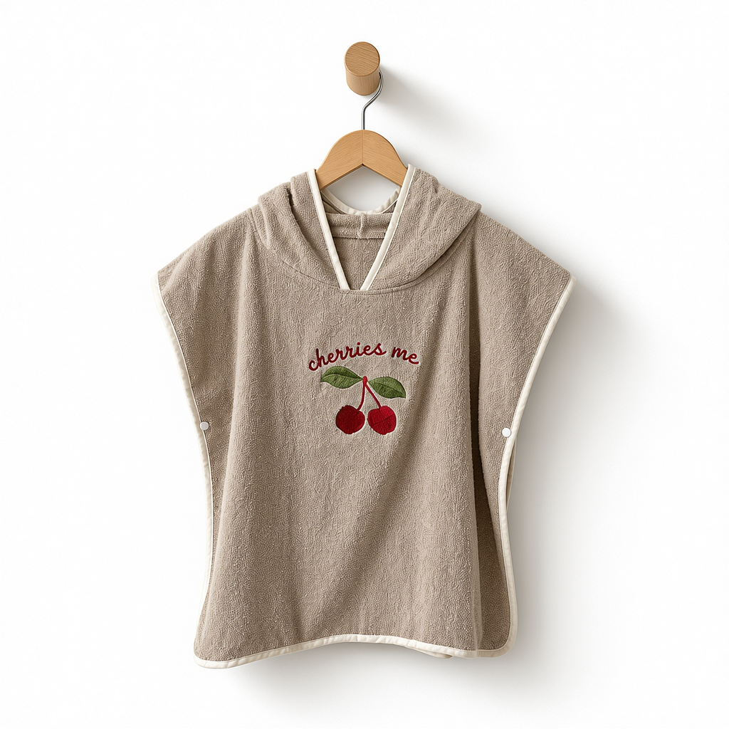 Cape de Bain Enfant à Capuche 100% Coton