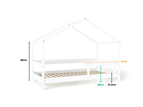 Lit cabane enfant 160x80cm en bois YappyHytte