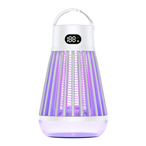 Lampe Anti-Moustiques Rechargeable 2-en-1 Piège UV & Lampe de Camping