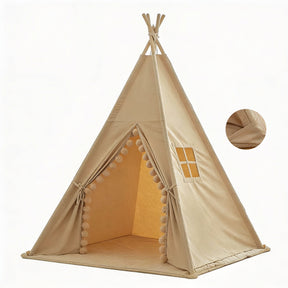 Tipi gros pompons avec tapis