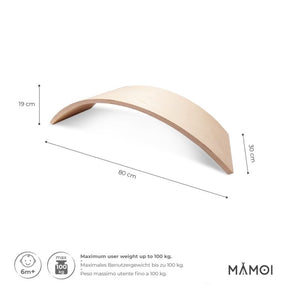 Planche d’équilibre enfant dès 6 mois en bois naturel