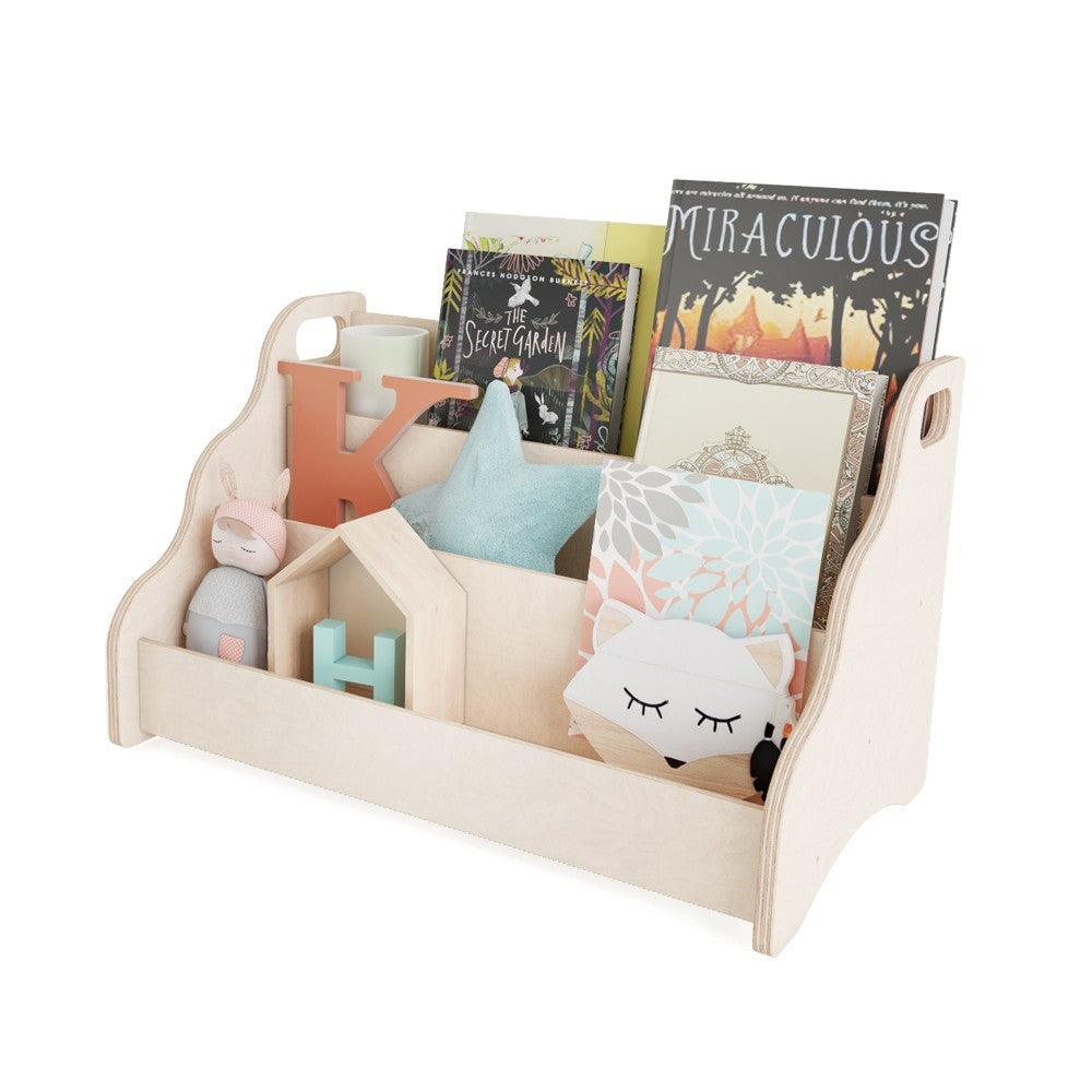 Caisse à livre Montessori 52×25×64 cm bois naturel