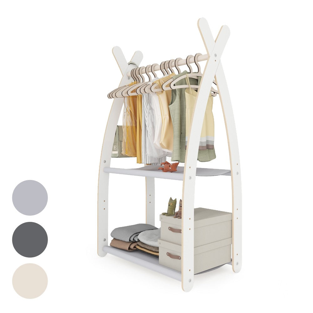 Portant chambre enfant MAMOI en bois blanc 53×32×95 cm