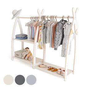 Portant à vêtements enfant MAMOI – bois blanc 106 × 32 × 95 cm