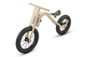 Leg&amp;Go 3 in 1 progressive wooden balance bike from 1 to 5 years old