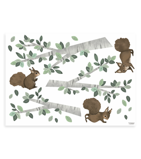 Planche de stickers Kharu animaux Lilipinso - Wallpapers par Lilipinso