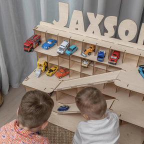 Wooden garage for children - to customize