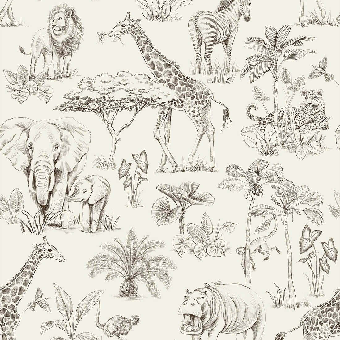 Cream safari wallpaper